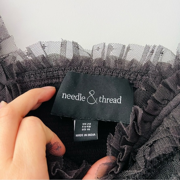 Needle & Thread Peaches Smocked Ankle Gown Size 16​ - Picture 5 of 8